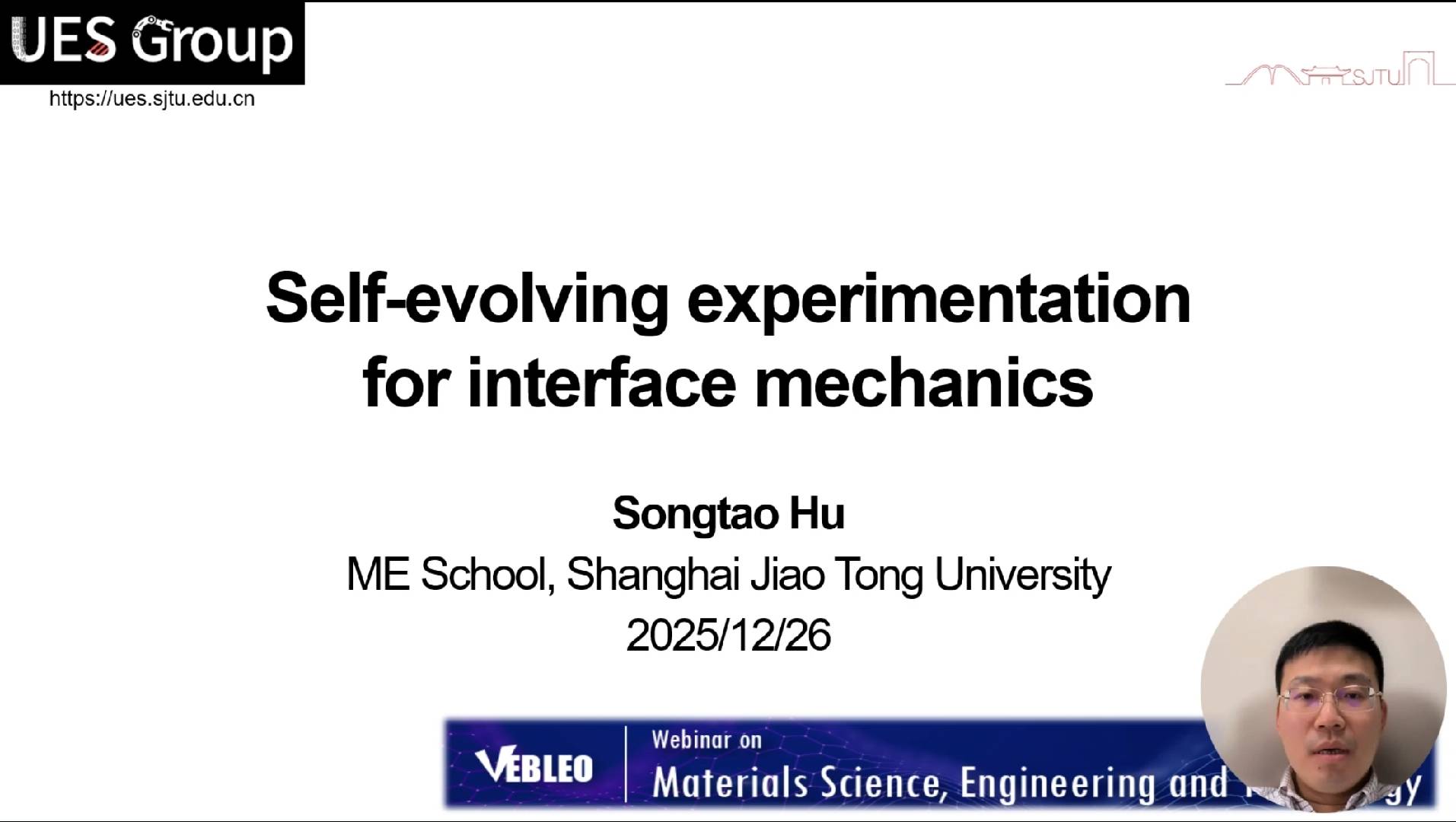 胡松涛被授予国际科学组织VEBLEO Fellow